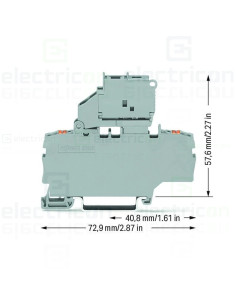 Clemă suport pentru siguranțe 5x20 2