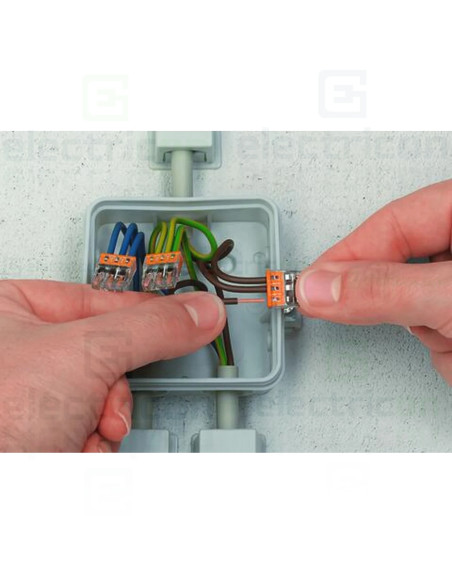 Clemă legătură doză, 3x2,5mm², PUSH-Wire, Wago, 2273-203