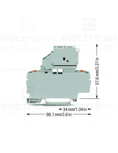 Clemă suport pentru siguranțe 5x20mm 2