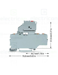 Clemă suport pentru siguranțe 5x20 2