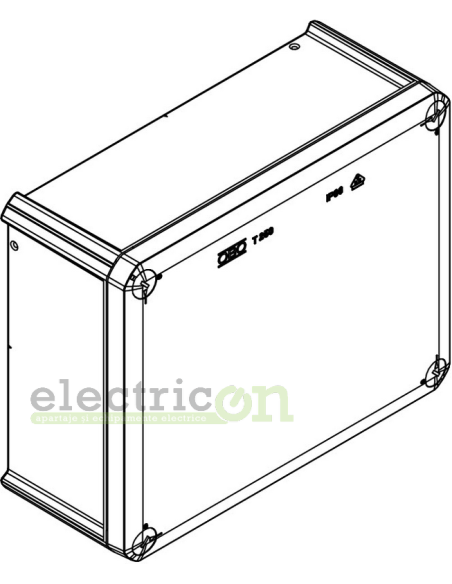 Doza ramnificație, peste tencuială, T 250 OE, 225x173x86 mm, fără intrări, OBO Bettermann, 2007287