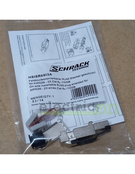 Conector IP20 RJ45G Cat.6a pt. AWG23