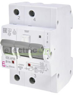 Siguranta RCBO 16A/30mA ETI - 002173814