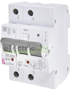 Siguranta RCBO 10A/30mA ETI - 002173812