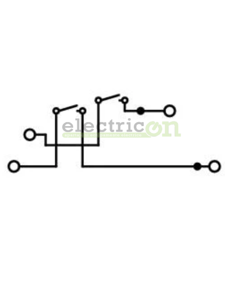 Clema șir, 2 etaje cu deconectare dublă, 2,5 mm², gri, CAGE CLAMP, Wago, 2002-2951
