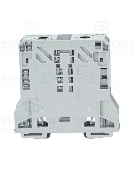 Clema sir trecere cu 2 conductori, 50mm, gri