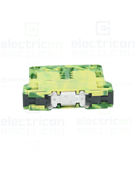 Clema sir trecere cu 2 conductori, 50mm, galben-verde, Wago, 285-157