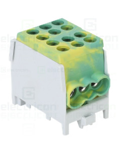 Clema derivatie, 16/25mm², Cu-Al, galben-verde, Tracon Electric, FLECU-25-16-3ZS