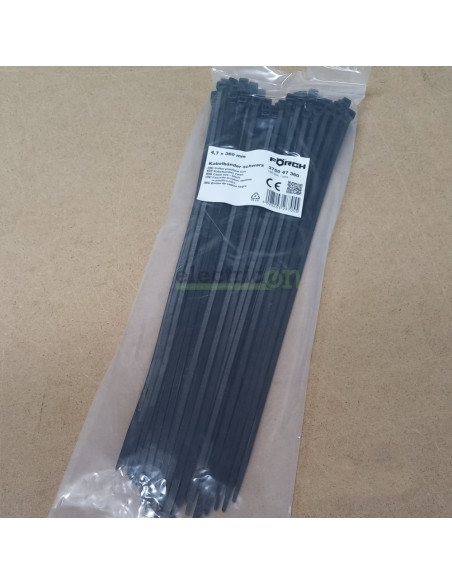 Fasete, colier cablu 360x4.7, negru