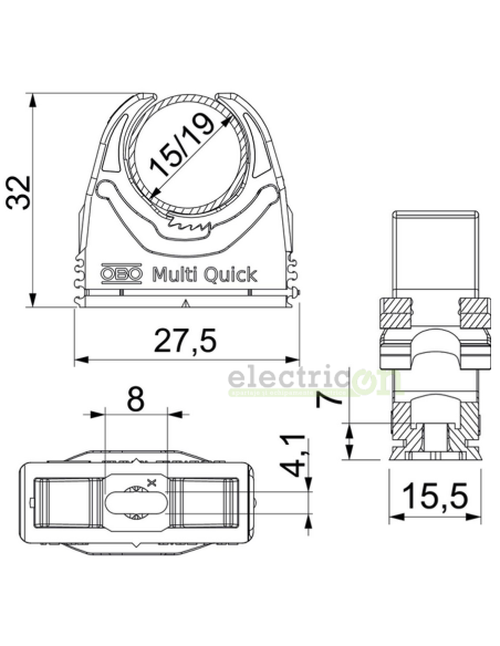 Clema Multi-Quick, 15-19 mm