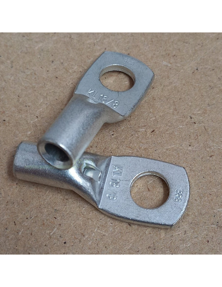 Papuci tubulari de cablu, cu fanta de control, 16 mm², Forch, 3705 9 16 8