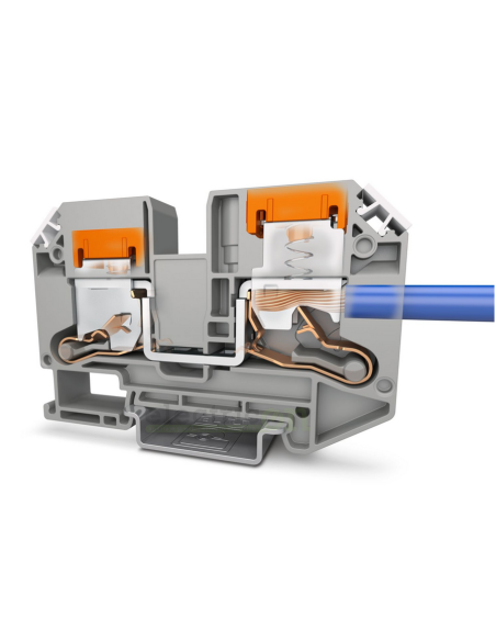 Clema șir, de trecere, 2 conexiuni, 25 mm²,albastru, XTV 16 BU, Phoenix Contact, 1329673