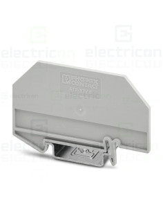 Element terminal pentru cleme sir gama XTV 6, gri, grosime 2mm, APT-XTV 6, Phoenix Contact,1329523