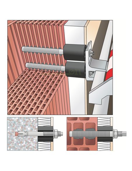Manson distantor pentru montaj, 10 mm