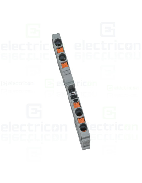 Clema șir, de trecere, cu buton, 4 conexiuni, 2,5 mm²,gri, XT 2,5-QUATTRO, Phoenix Contact, 1343129