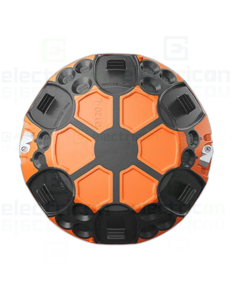 Doza aparataj pentru rigips, ermetica, portocaliu, Ø 120 mm, O-range ECON , Kaiser, 9273-92