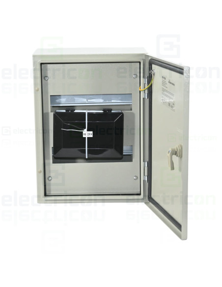 Cutie metalică, cu plastroane, 24 module, 2x12, 400x300x200, cu ușă, IP65, SKYBOX, SKY509