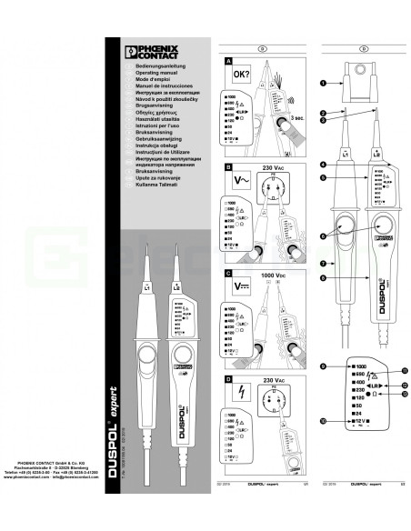 Tester de tensiune DUSPOL EXPERT