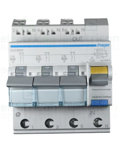 Siguranta RCBO 16A/30mA Hager - ADZ366D