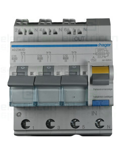 Disjunctor diferential 13A/30mA Hager - ADZ363D