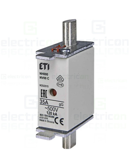 Siguranta fuzibila MPR fără izolație NH000 gG 35A/500V