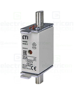 Siguranta fuzibila MPR fără izolație NH000 gG 25A/500V