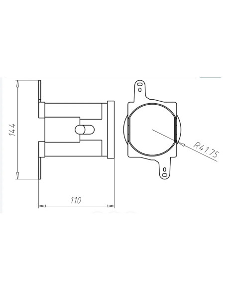 Doză aparataj, izolată pentru termosisteme, Ø60 mm, pentru izolații 30-100mm, Kaiser, 1159-90