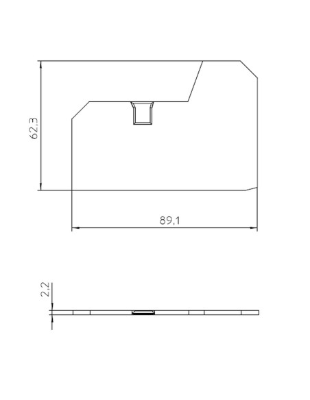 Element terminal pentru cleme sir seria XTV 10-TWIN, D-XTV 10-TWIN, 1329609