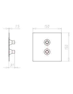 Manșon etanaare 2 cabluri, d- 15-22mm pentru cabluri coaxiale si de date, Kaiser, 9059-55 2
