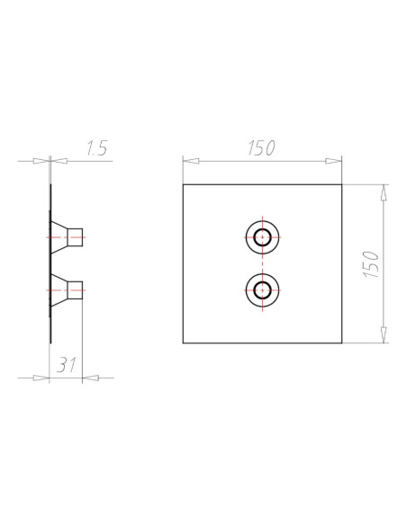 Manșon etanaare 2 cabluri, d- 15-22mm pentru cabluri coaxiale si de date, Kaiser, 9059-55