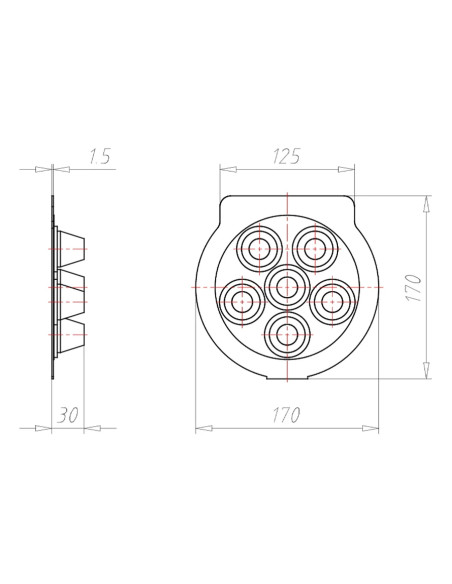 Manșon etanșare 1-6 cabluri, d 16-25mm, Kaiser, 9059-62
