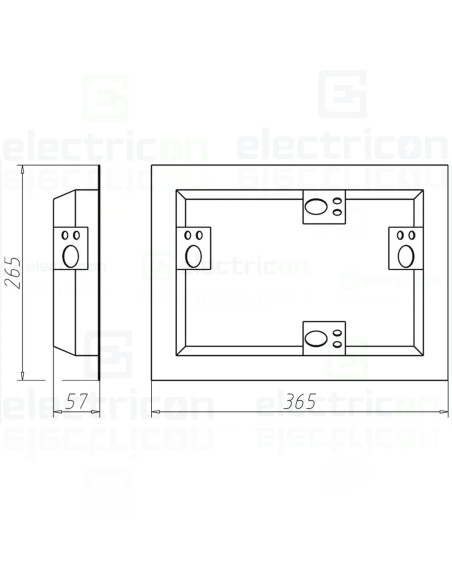 Doza aparataj, pentru instalatii de iluminat, Ø 120 mm, Kaiser, 9350-21