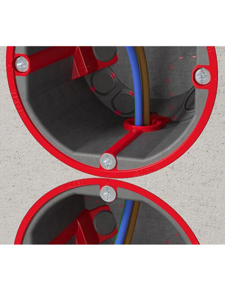 Doză aparataj, pentru pereți din lemn cu protecția la incediu, Ø60 mm, Kaiser, 9463-03