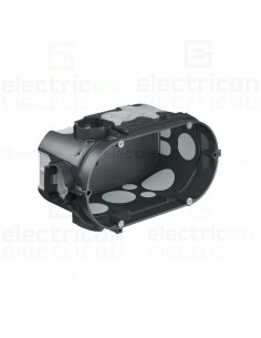 Doză aparataj, dublă, sub tencuială, Ø68 mm, etanșă, cu buzunar, ECON, Kaiser, 1656-21