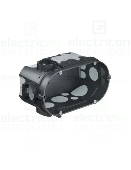 Doză aparataj, dublă, sub tencuială, Ø68 mm, etanșă, cu buzunar, ECON, Kaiser, 1656-21