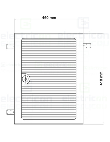 Tablou multimedia, incastrat, 36 module (2x18), ușă albă, IP30, Golf, Hager, VF218PZF