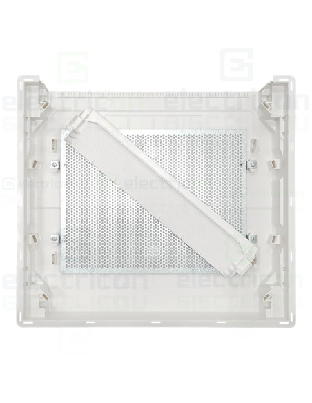 Tablou multimedia, incastrat, 36 module (2x18), ușă albă, IP30, Golf, Hager, VF218PZF