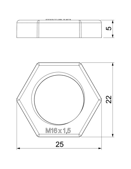Contrapiulita M16, 116 M16 LGR PS, OBO Bettermann 2049 511