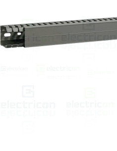 Canal cablu pieptene, BA7A 40x40mm PVC gri, Hager,BA7A40040