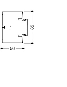 Canal de cablu GBD 50x85mm, PVC, alb, Hager, GBD5008509016 2