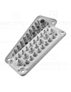 Placa de intrare pentru cabluri MC25/27 IP67/IP66 RAL 7035 Morek Multigate, MBA1C27G11