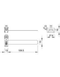 Colier banda de impamantare, nichelata din otel, 927 0, d 109,5mm, OBO Bettermann, 5057 507 2