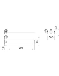 Clemă VA pentru priza de pământ din bandă de oţel 927 1, 3/8-1 1/2, OBO Bettermann, 5057 515 2