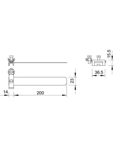 Clemă VA pentru priza de pământ din bandă de oţel 927 1, 3/8-1 1/2, OBO Bettermann, 5057 515