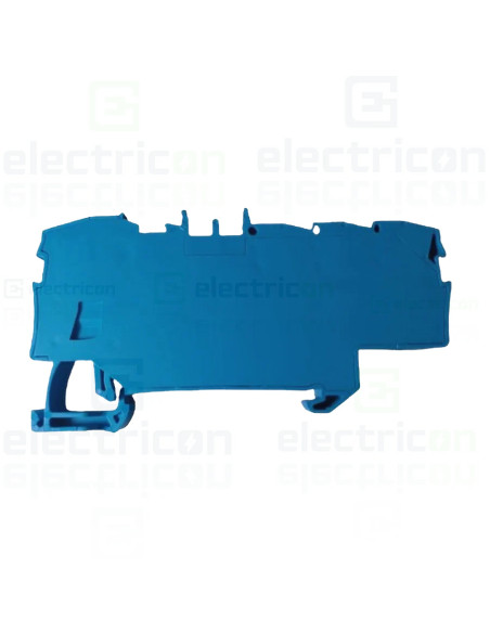 Clema sir derivatie 1×6 mmp, 6×1,5 mmp, albastru, cu capac, Wago, 2006-8034