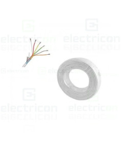 Cablu alarma 6 fire multiecranate + fir masă Cupru 6x0.22mm, TED Electric, TED002310