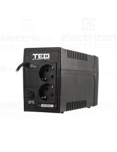 UPS 700VA 400W LCD, 2 x Shucko, cu management, TED Electric, TED003959 2