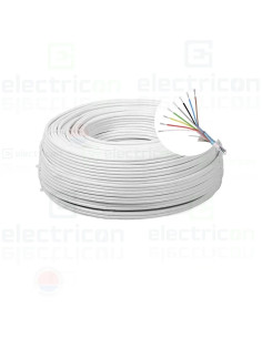 Cablu alarmă 8 fire multifilare ecranate cupru + fir masă cupru 8 x 0,22mm, TED Electric, TED002334