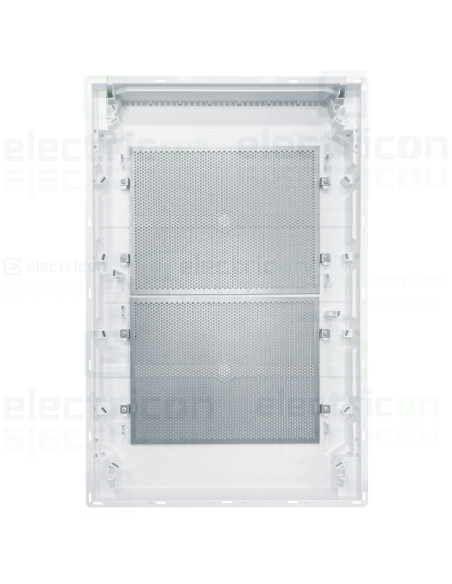 Tablou multimedia, incastrat, 72 module (4x18), ușă albă, IP30, Golf, Hager, VF418PZF