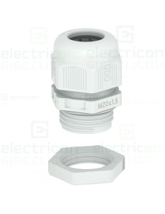 Presetupă, filet metric, set cu contrapiuliță, M63 x1.5, V-TEC VM63+ LGR, gri deschis, OBO Bettermann, 2022 776